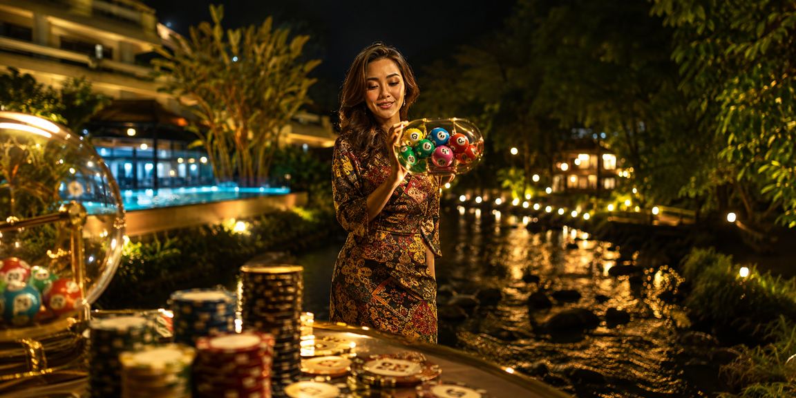 Permainan loteri Malaysia dengan motif batik tradisional